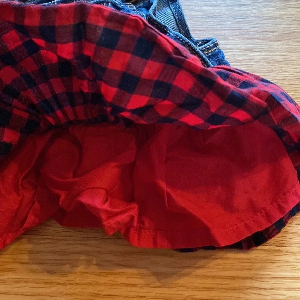 Oshkosh Girls Skirted Overalls Buffalo‎ Check Plaid Fall Photos